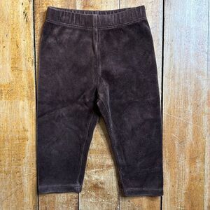 Gap size 12 to 18 months Brown velour pants unisex winter boho Baby Gap